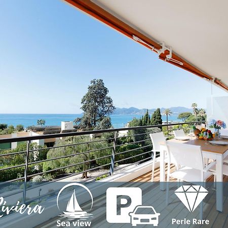 Suite Riviera - Sea View - Clim - 50M Plage - Residence De Standing - Spacieux 180 M2 - Parking Κάννες Εξωτερικό φωτογραφία