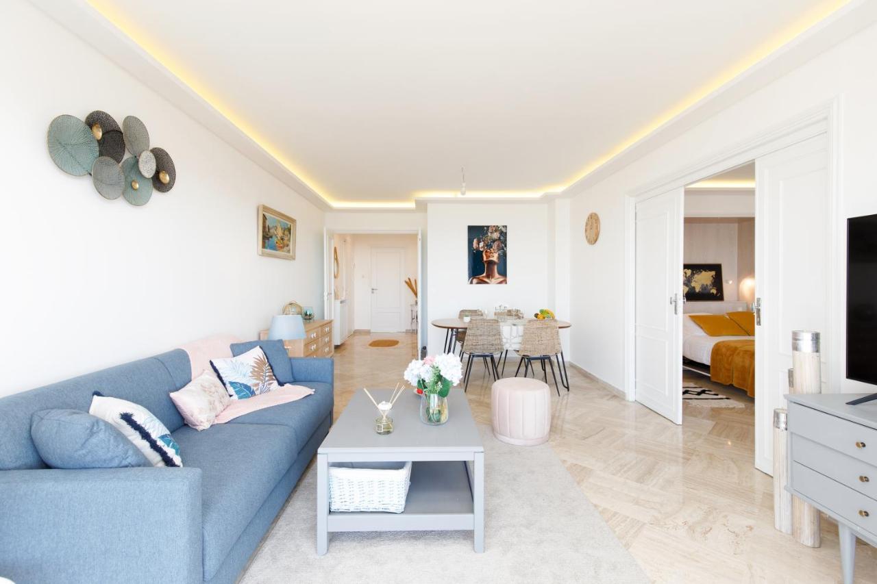 Suite Riviera - Sea View - Clim - 50M Plage - Residence De Standing - Spacieux 180 M2 - Parking Κάννες Εξωτερικό φωτογραφία